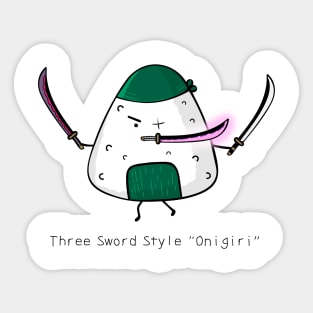 cute onigiri cosplay zoro Sticker